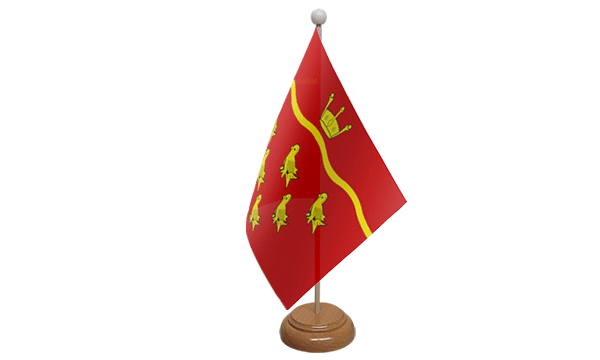 East Sussex Small Flag with Wooden Stand
